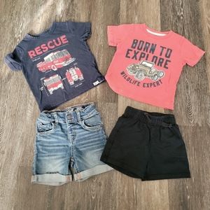 Two outfits, BabyGap, Carter's Firetruck and Jeep 2T